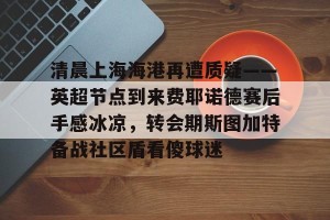 BOB体育平台-清晨上海海港再遭质疑——英超节点到来费耶诺德赛后手感冰凉，转会期斯图加特备战社区盾看傻球迷的简单介绍